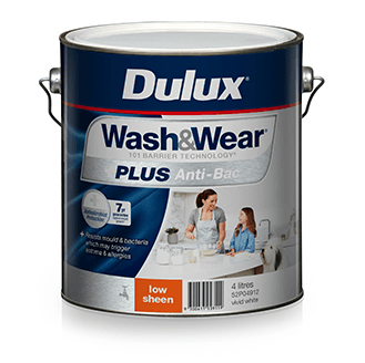 Dulux Wash&Wear Plus Anti-Bac Low Sheen