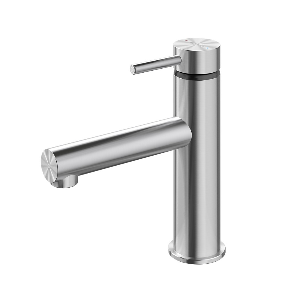 Tūroa Basin Mixer (Stainless Steel)