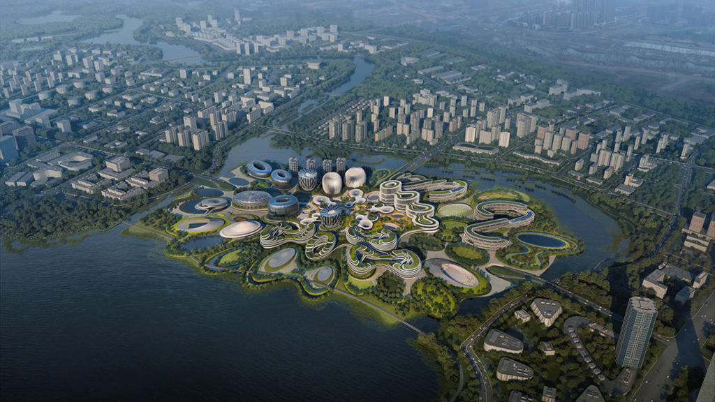 Unicorn Island masterplan by Zaha Hadid Architects