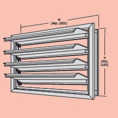 Price Holyoake Back Draft Damper - BDE