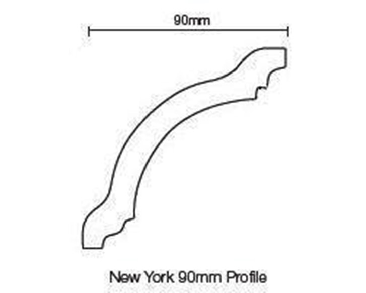 Cornice - New York 90mm profile