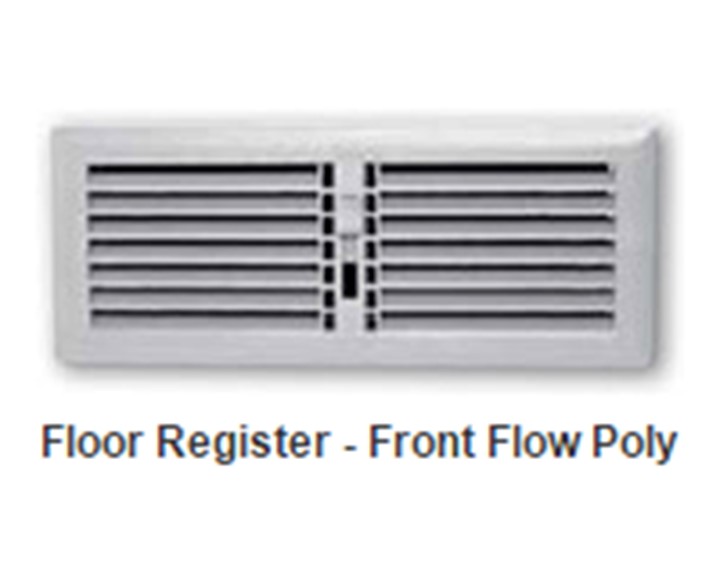 Simx Floor Registers - Front Flow Poly