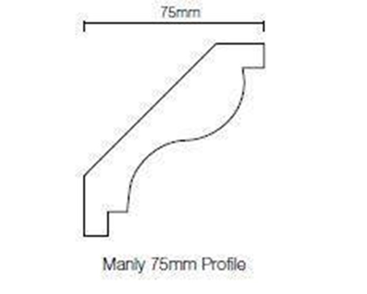 Cornice - Manly 75mm profile