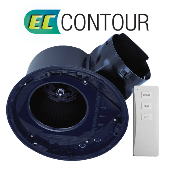 Manrose EC Contour Bathroom 125mm and High Steam Area 150mm Fans