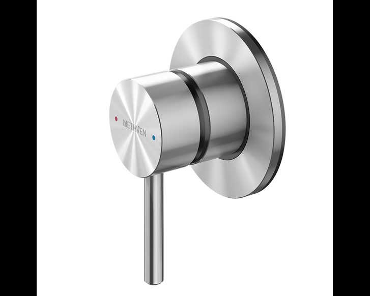 Tūroa Shower Mixer (Stainless Steel)